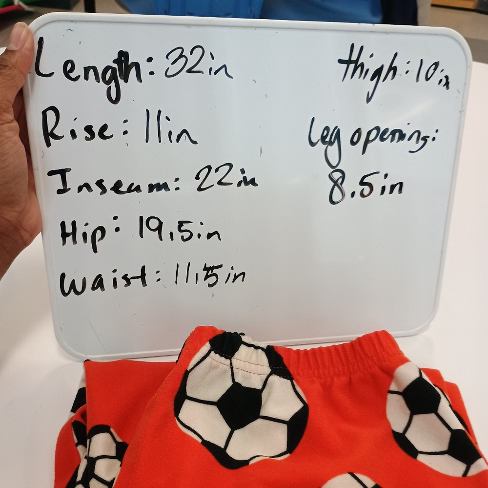 Screaming Mercy Boy Orange & Soccer Ball Print Sleepwear Loungewear Pajamas Pant - Picture 4 of 11